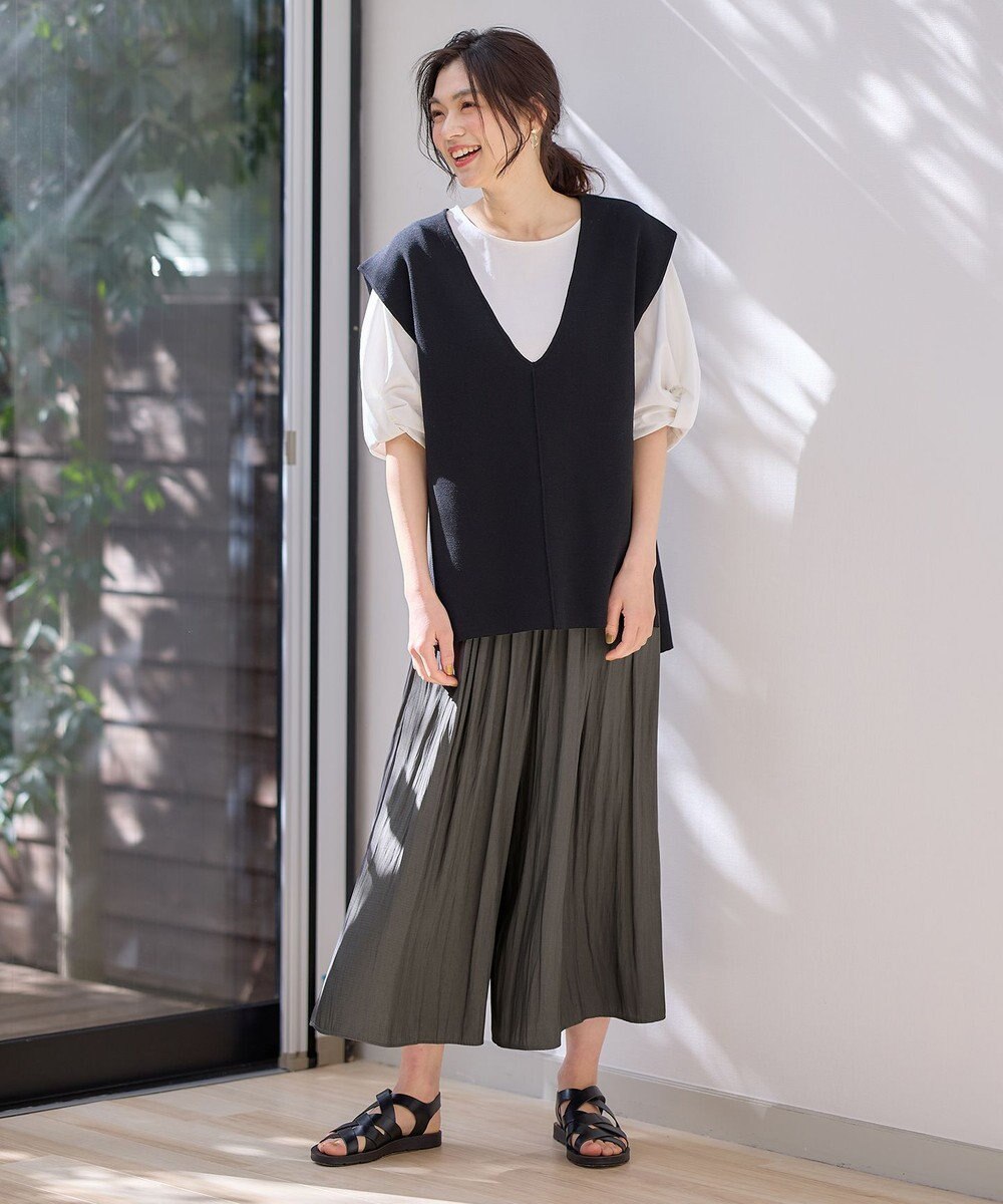 ANY 【洗濯機可】Ｖネックニットベスト 