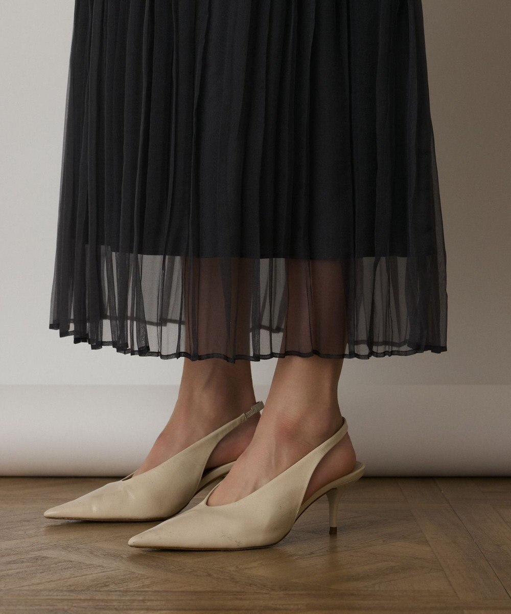 GRACE CONTINENTAL オーガンスパンコールスカート 