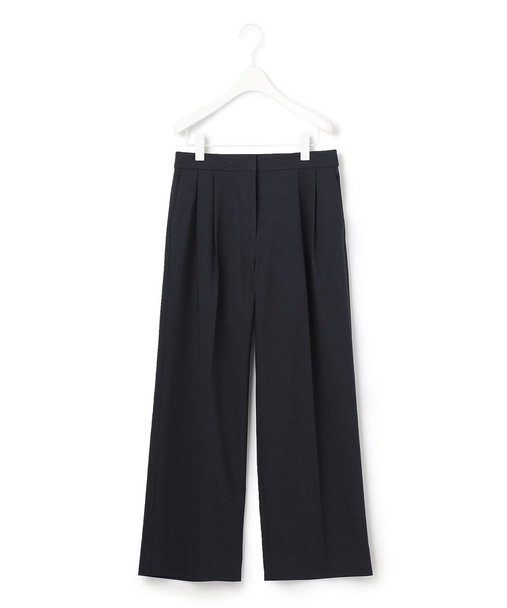 ICB 【洗える】 LinenLikeOx ワイドストレートパンツ 