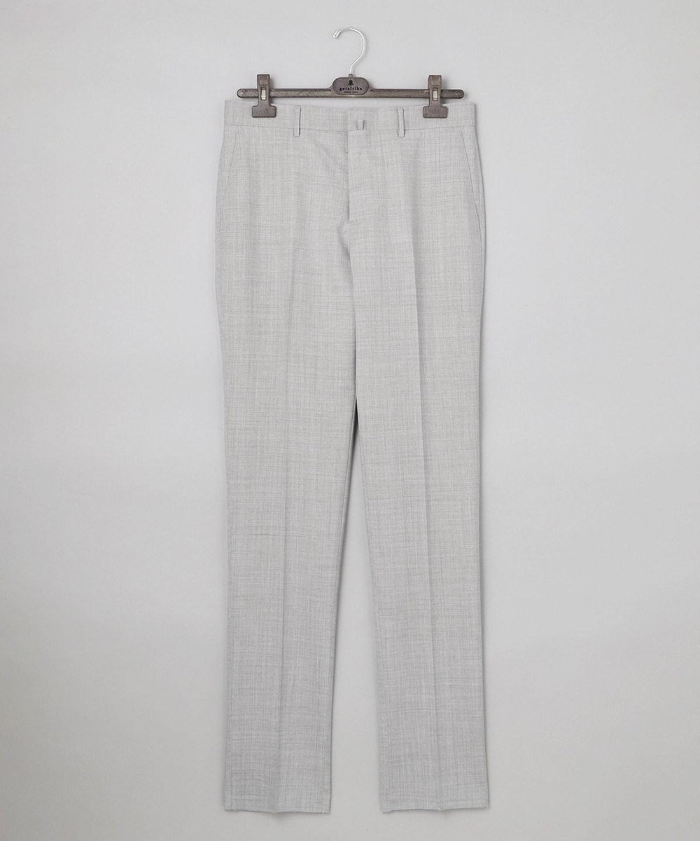 GOTAIRIKU ロングセラー【洗える/折り目加工/シワになりにくい/ウエストアジャスター】ウォッシャブル サマーウール100％パンツ_限定色(ノータック)25年モデル 