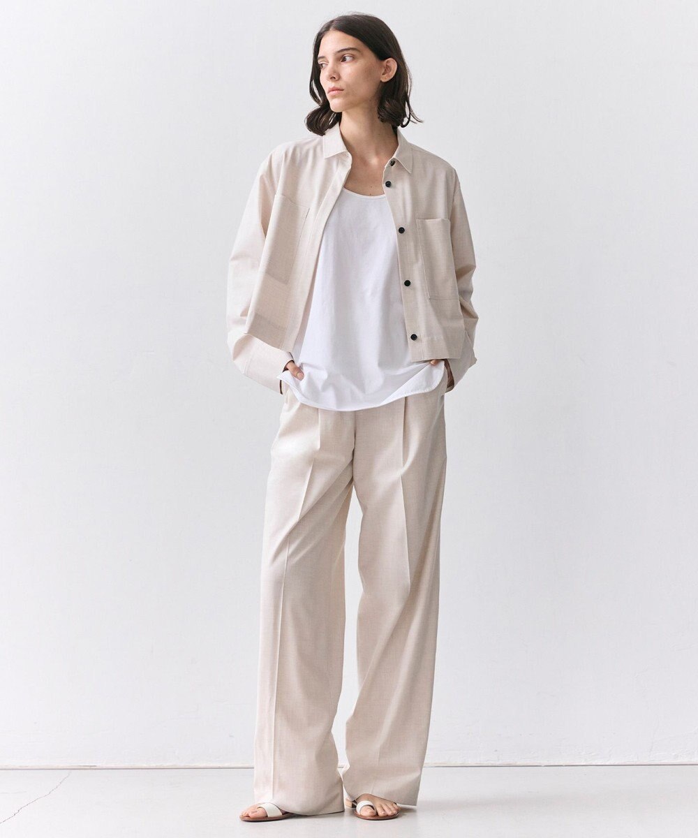 BEIGE， APOPHY / ステッチディテールショートシャツジャケット 