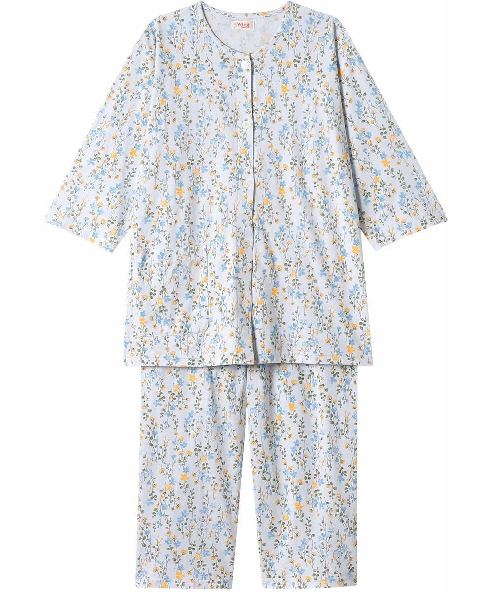 Wing 【数量限定　特別価格】 パジャマ 7分袖 8分丈 綿100％ 天竺素材 レディース EP8991 ウイング／ワコール 