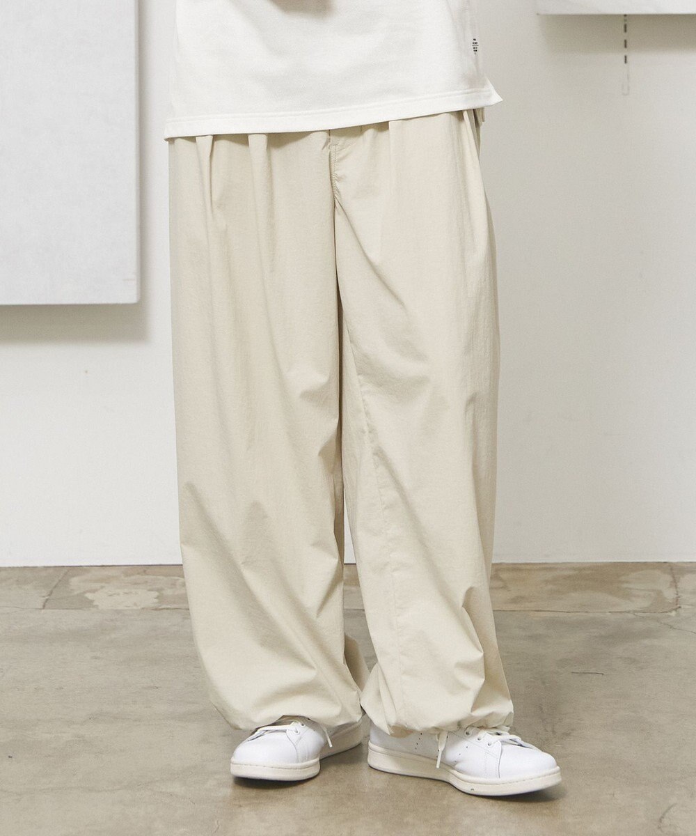 J.PRESS YORK STREET 【UNISEX】ナイロンタスランドライストレッチワッシャー イージーパンツ 