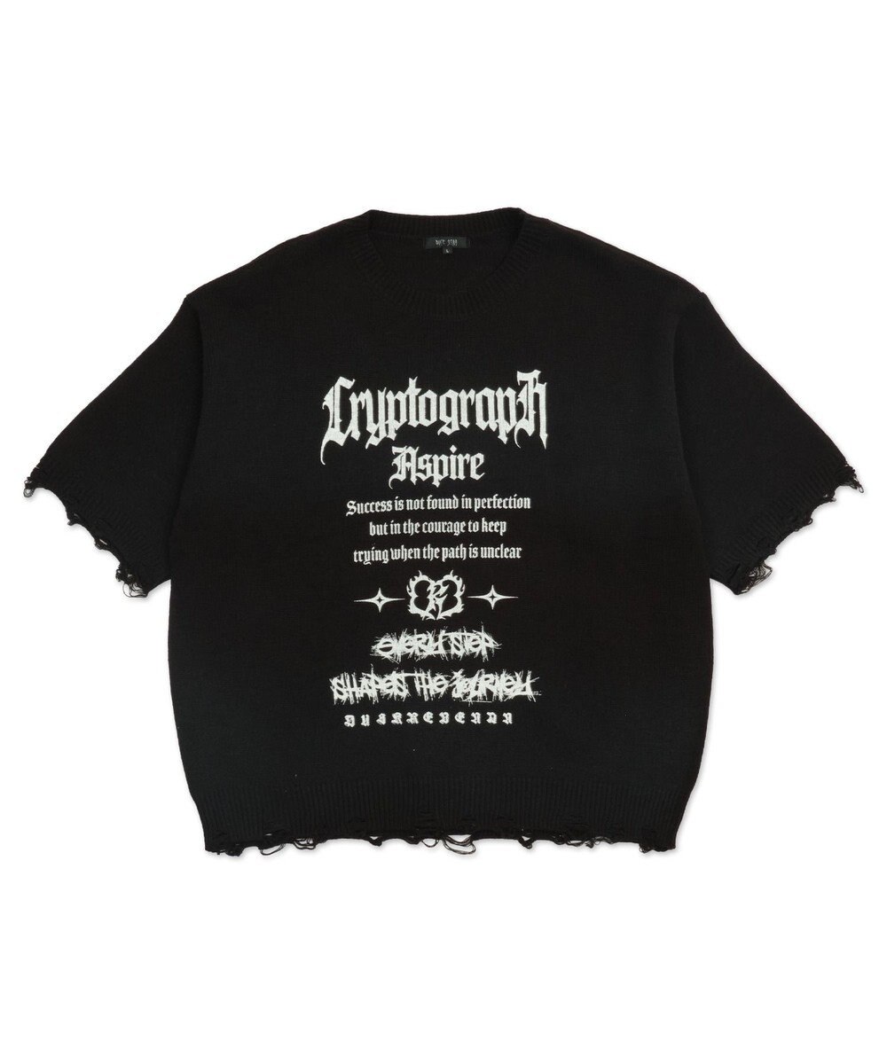 WEGO ダメージボーダーニットプルオーバー(SS) 