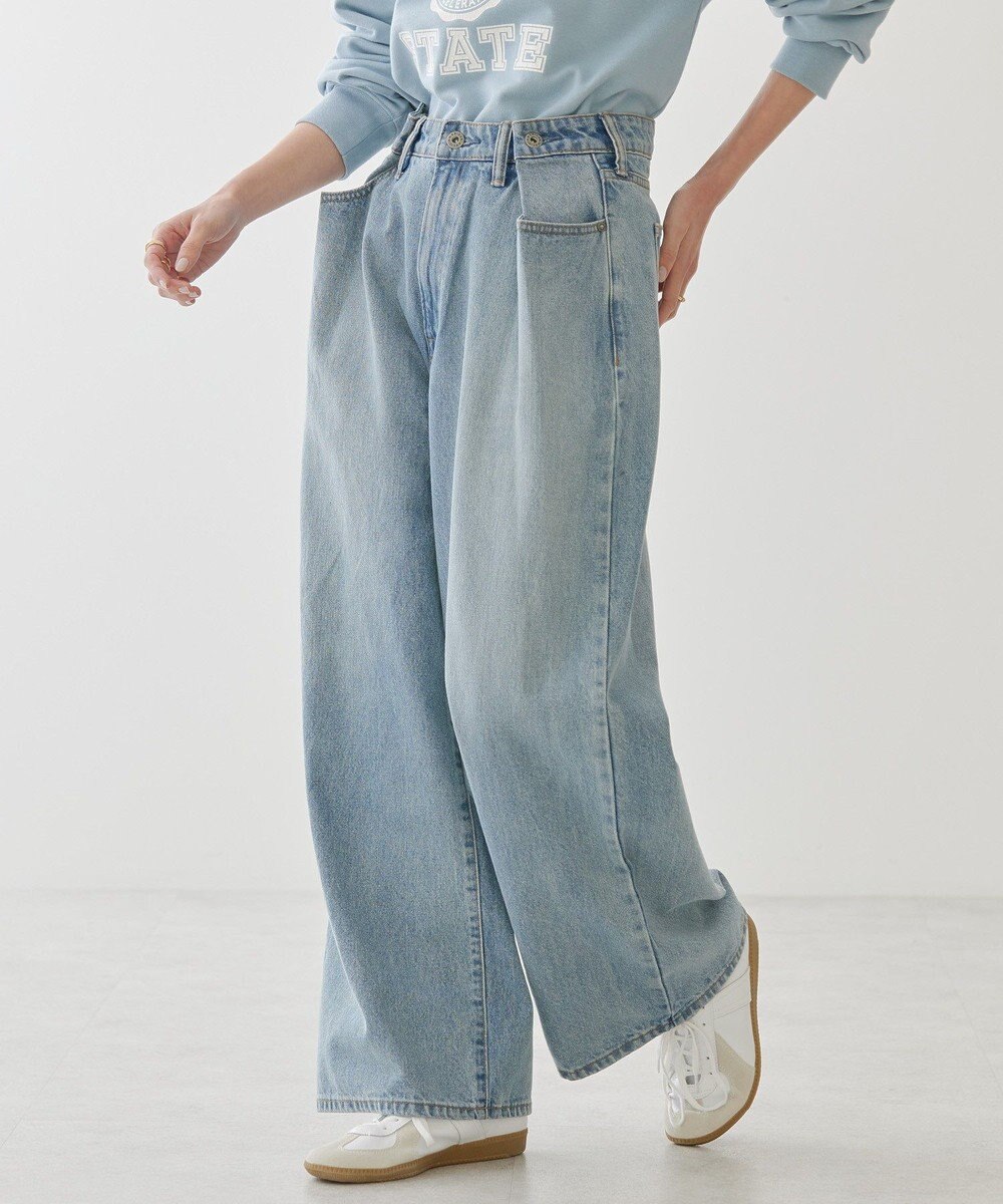 AMERICAN HOLIC タックワイドデニム 