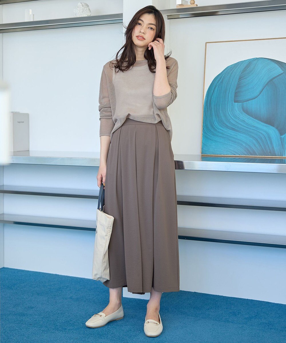 ANY 【吸水速乾/イージーケア/UVカット/接触冷感】さらさらDRYスカーチョ 