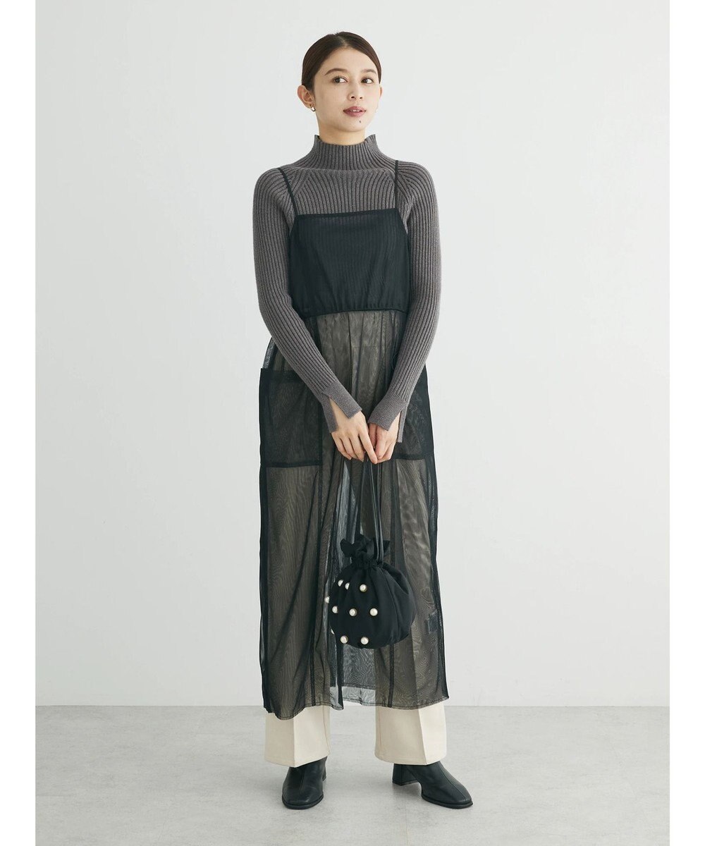 Green Parks ・ＥＬＥＮＣＡＲＥ　ＤＵＥ　チュールドロストキャミワンピ 