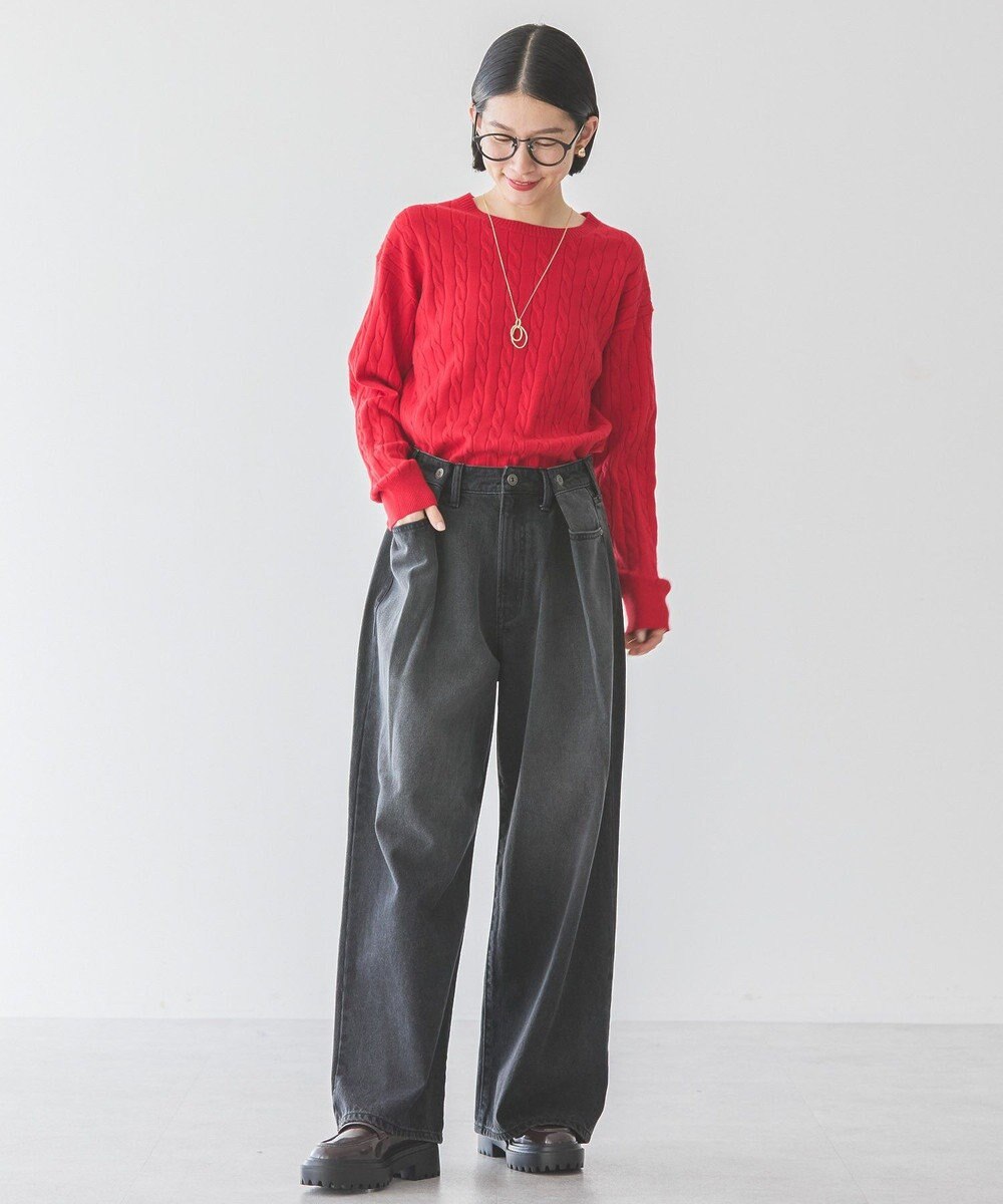 AMERICAN HOLIC タックワイドデニム 