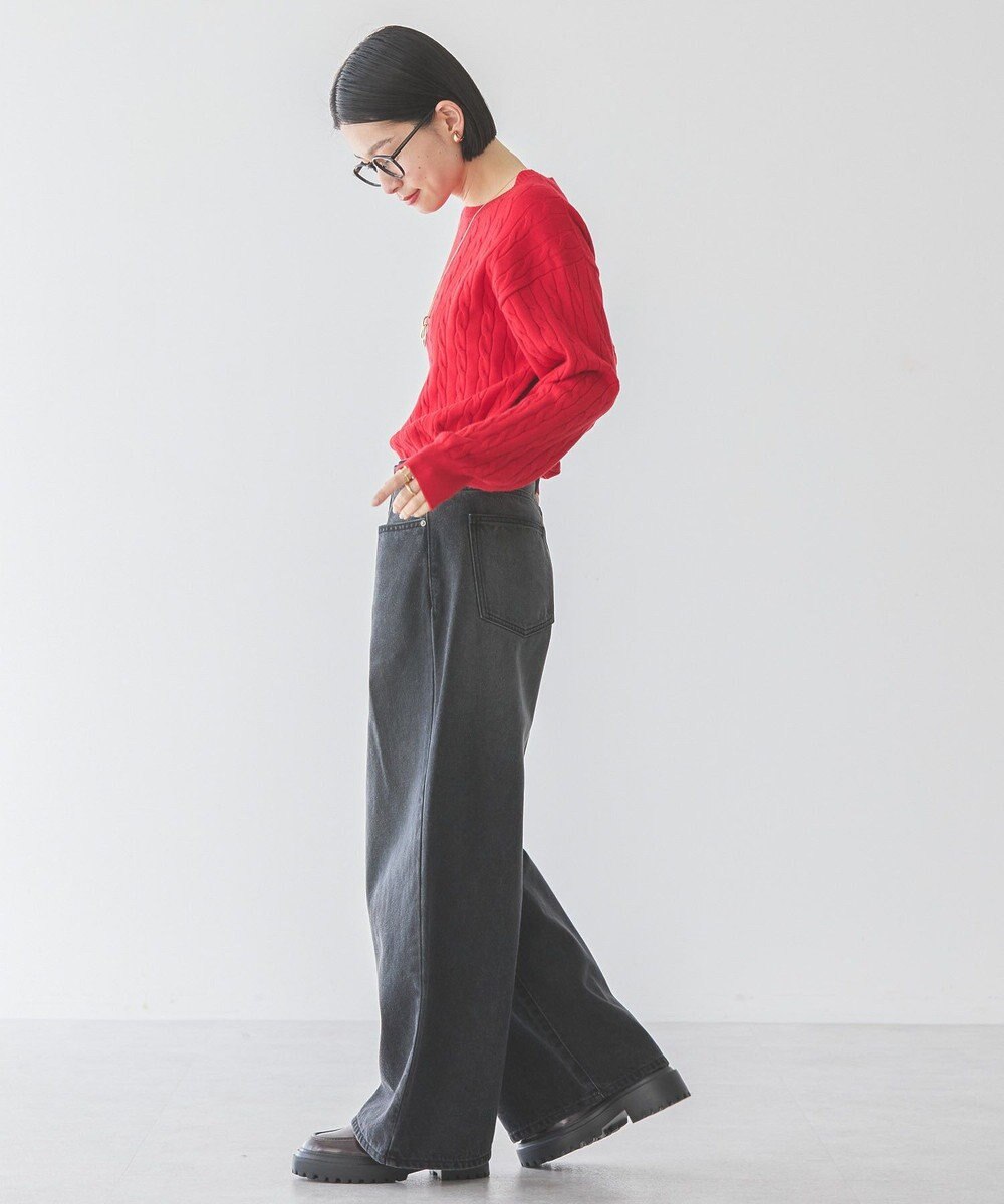 AMERICAN HOLIC タックワイドデニム 