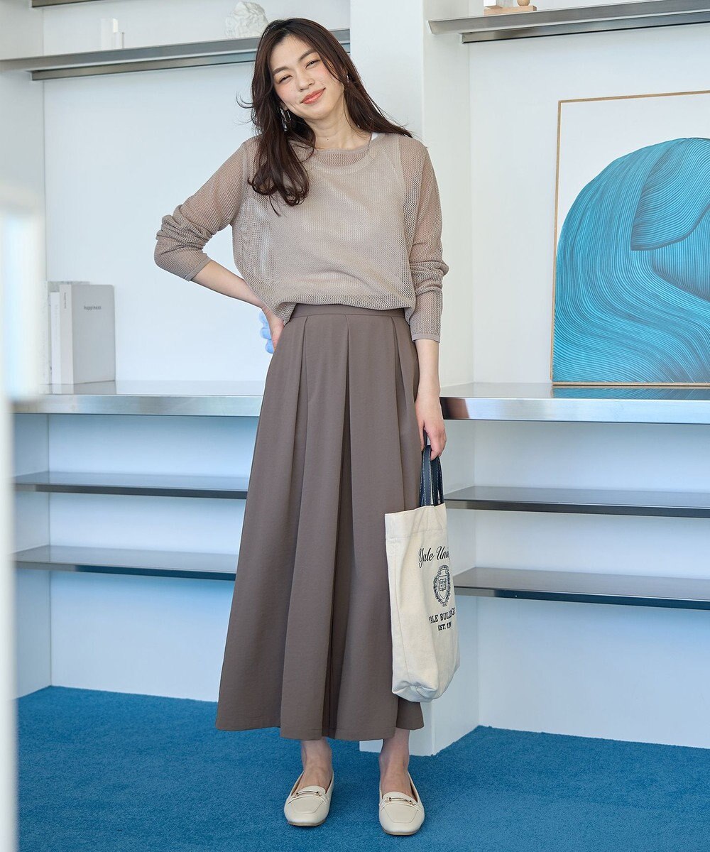 ANY 【吸水速乾/イージーケア/UVカット/接触冷感】さらさらDRYスカーチョ 