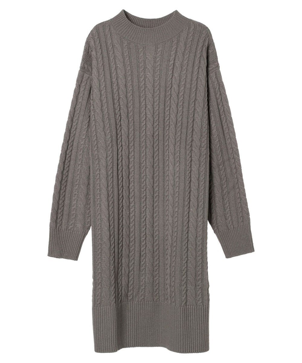 Green Parks ケーブルニットミニワンピース 