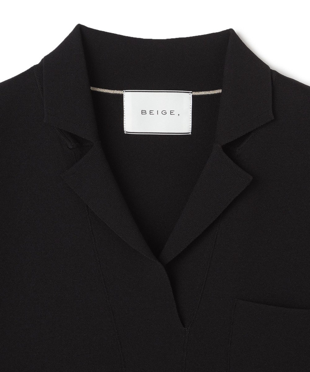 BEIGE， NADIA / ストレッチ スキッパーニット 