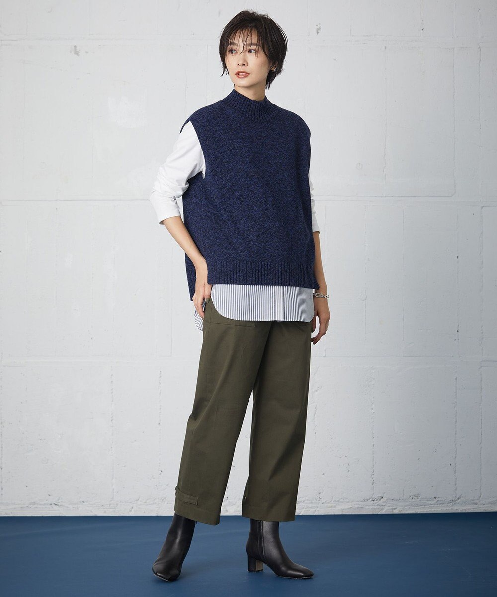 J.PRESS LADIES 【接触冷感・UVケア】レイヤードジャージー カットソー 