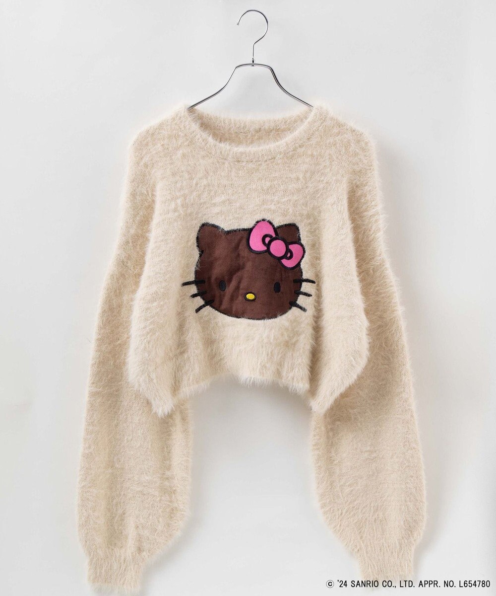WEGO 【サンリオ】HELLOKITTYコラボシャギーニット 