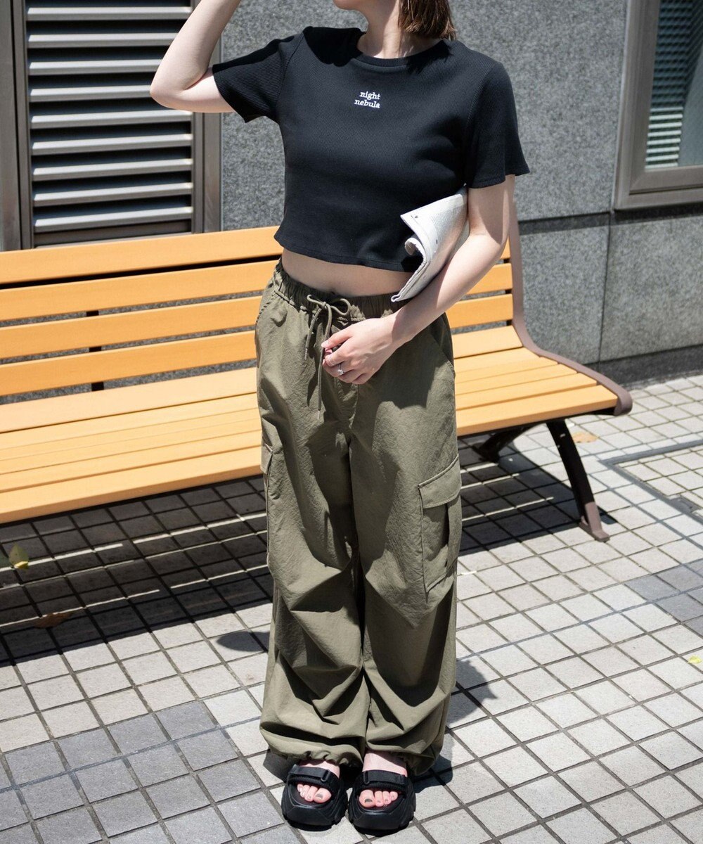 WEGO ワンポイントデザインリブT 