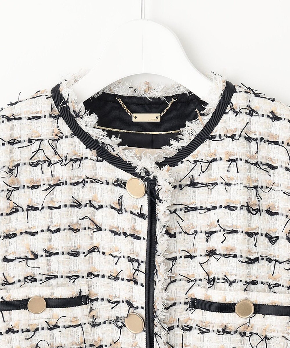 自由区 ファンシーツイード ジャケット 