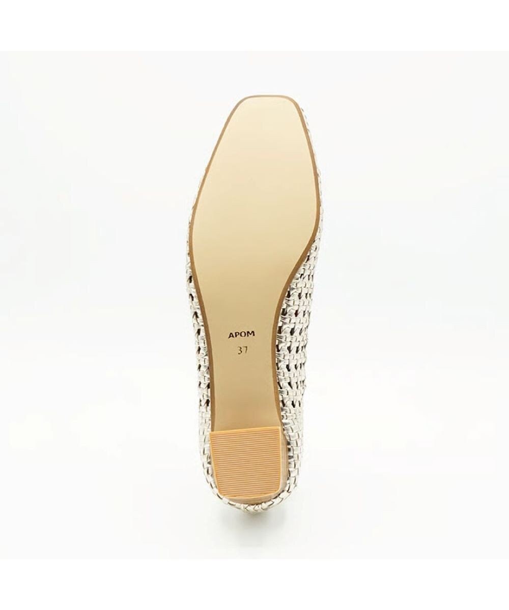 APOM レザーメッシュパンプス30 