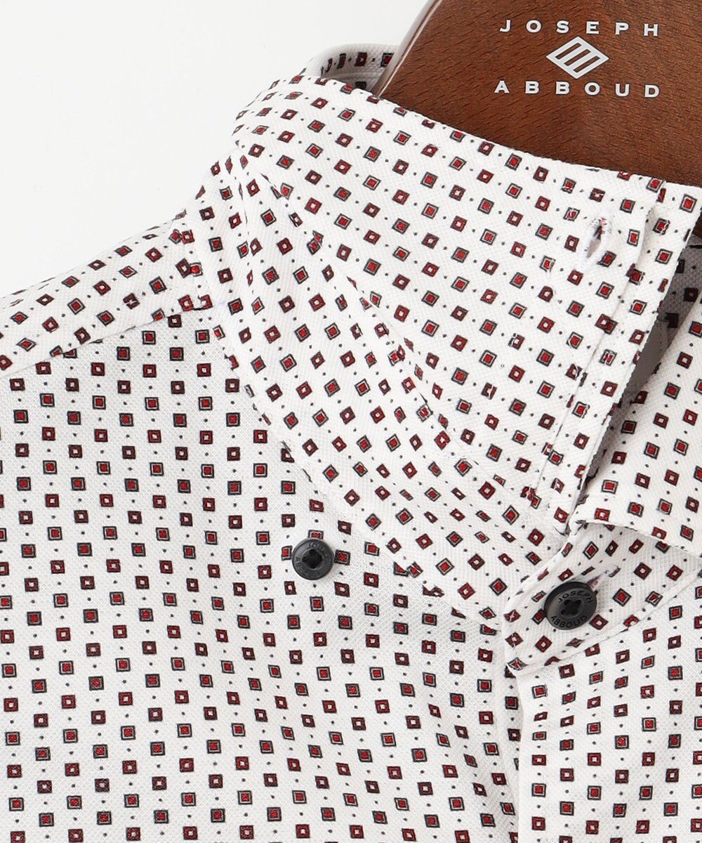 JOSEPH ABBOUD 【25SS・洗える】コンパクトジャージープリント シャツ 