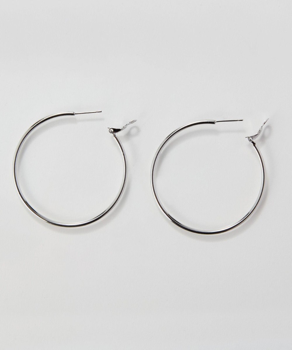 Phoebe 【金属アレルギー対応】ライトフープピアス　シルバー/ステンレス/大振り 