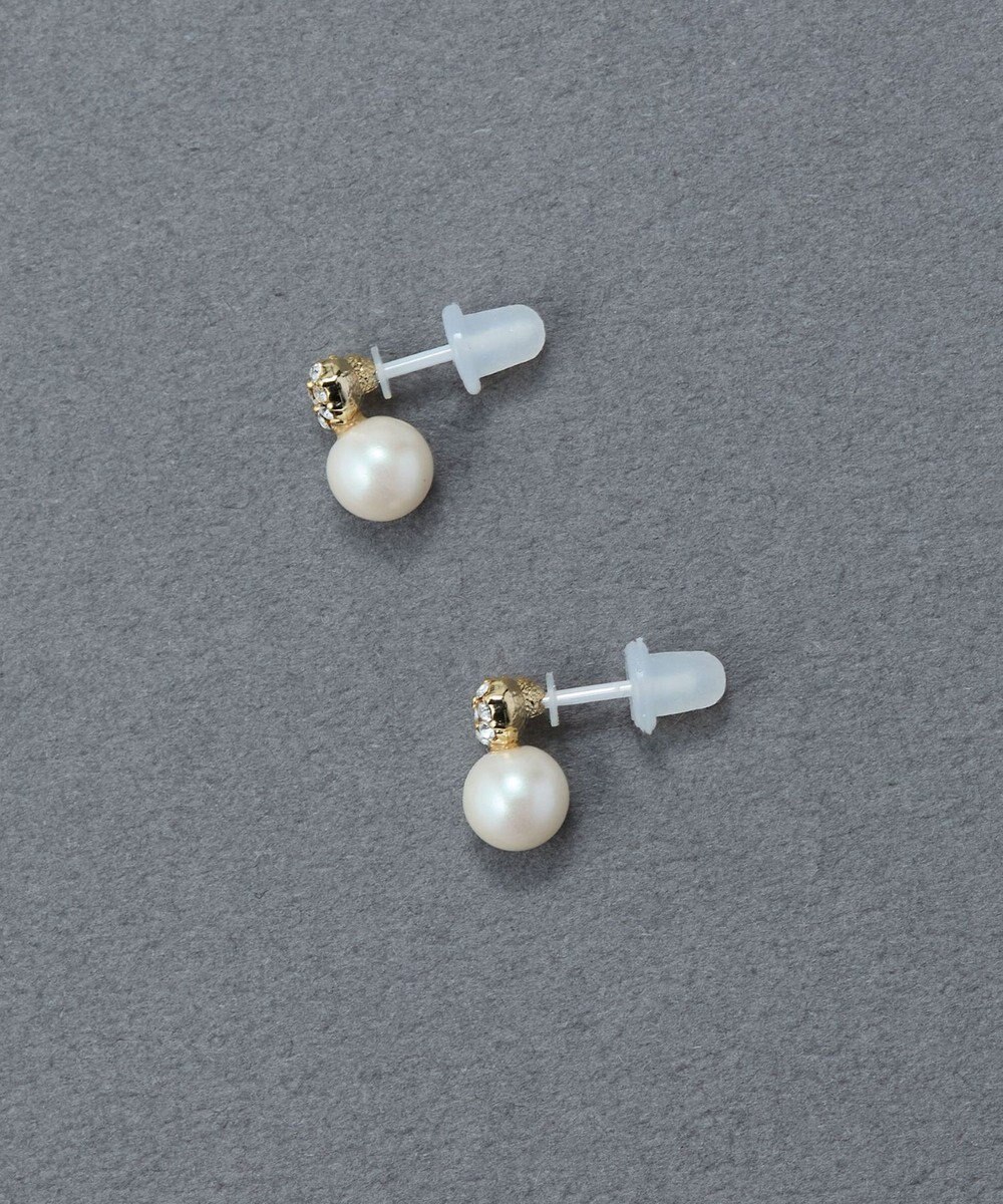 Phoebe 〈金属アレルギー対応〉タイニーラブパールセラミックポストピアス　ぷっくりハート 