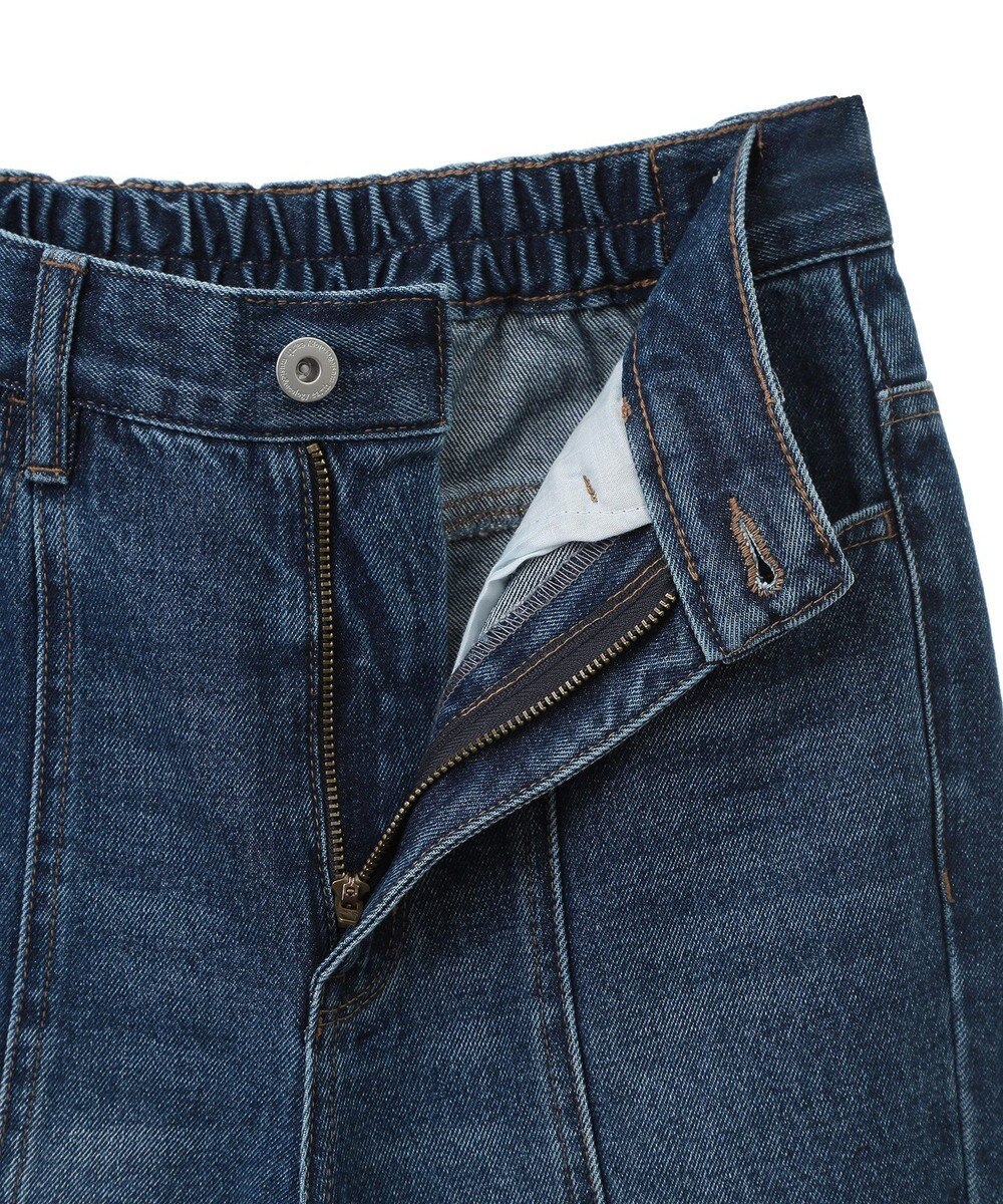 earth music&ecology フロントシームセミフレアデニムパンツ 