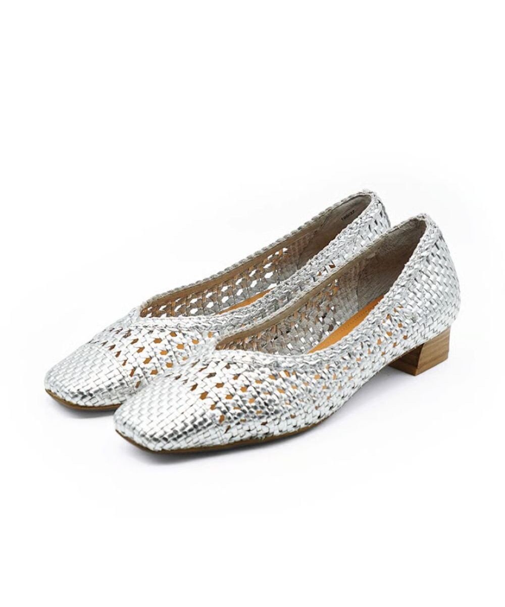 APOM レザーメッシュパンプス30 