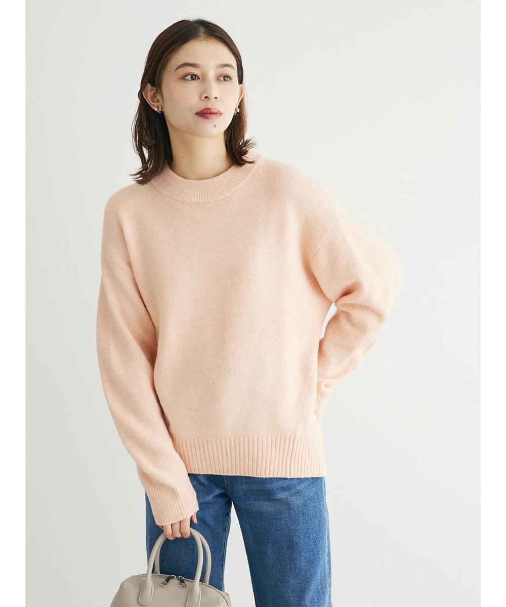 Green Parks ｆｕｗａっとメランジ前後差ニットプルオーバー 