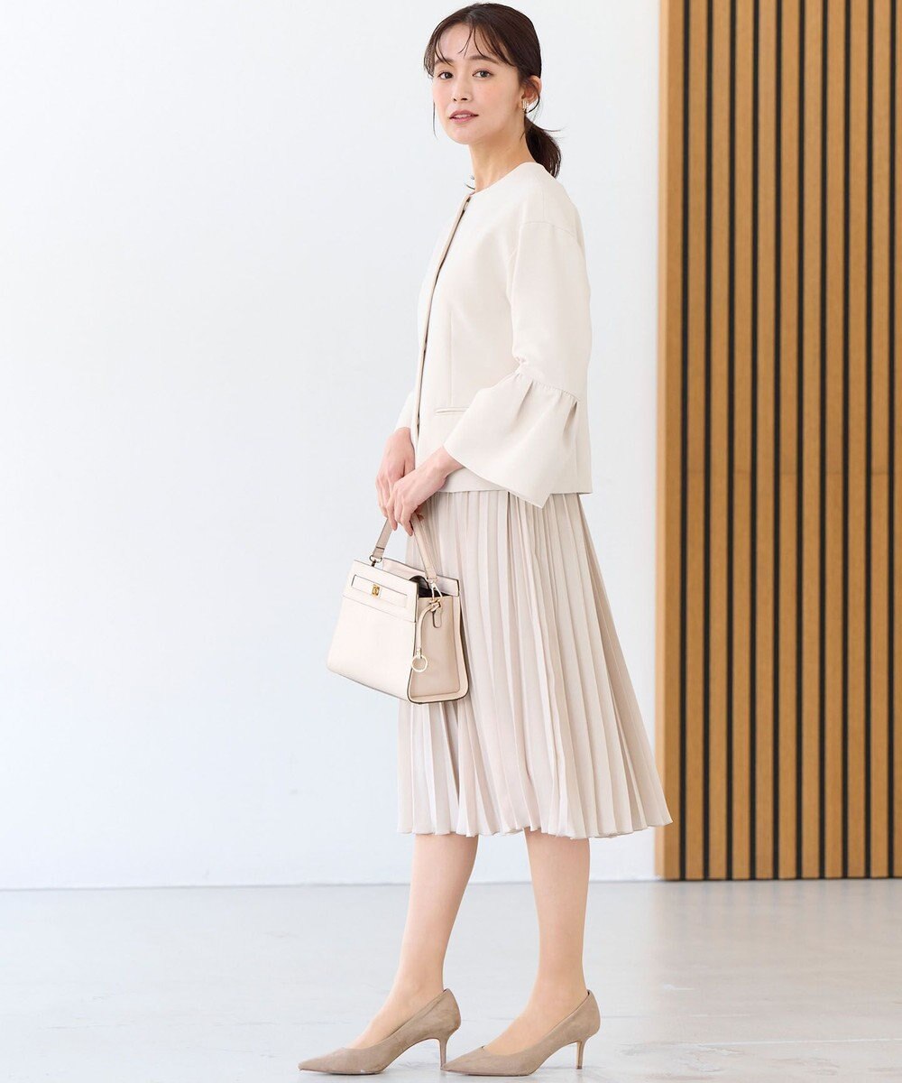 組曲 S 【KUMIKYOKU NAVY】コンフォータブルドレープ フレアスリーブジャケット 