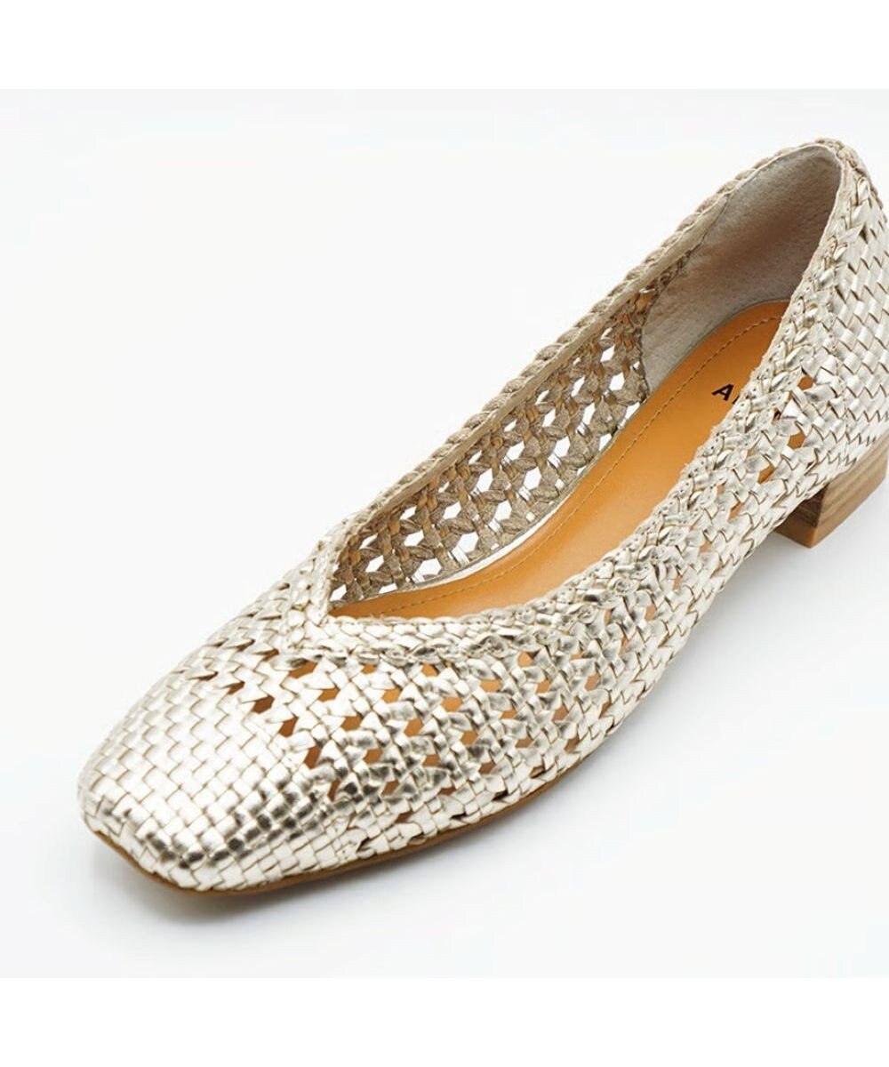 APOM レザーメッシュパンプス30 