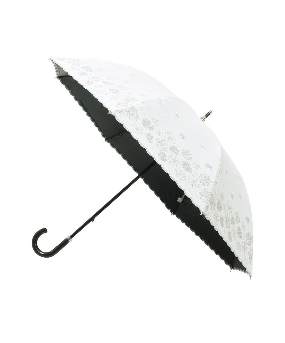 MOONBAT 【一級遮光/晴雨兼用日傘】ランバン オン ブルー (LANVIN en Blue)  長傘 日傘 フラワーグリッター 