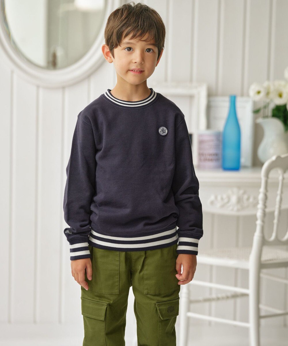 J.PRESS KIDS 【140-170cm】BICOLOR LINE COMBI トレーナー 