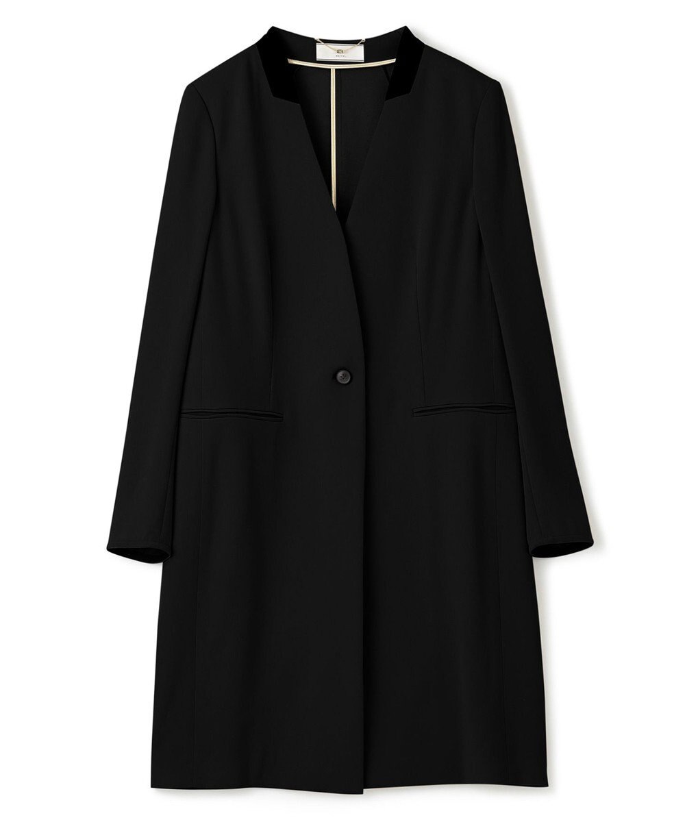 BEIGE， CINDY / ノーカラーロングジャケット 