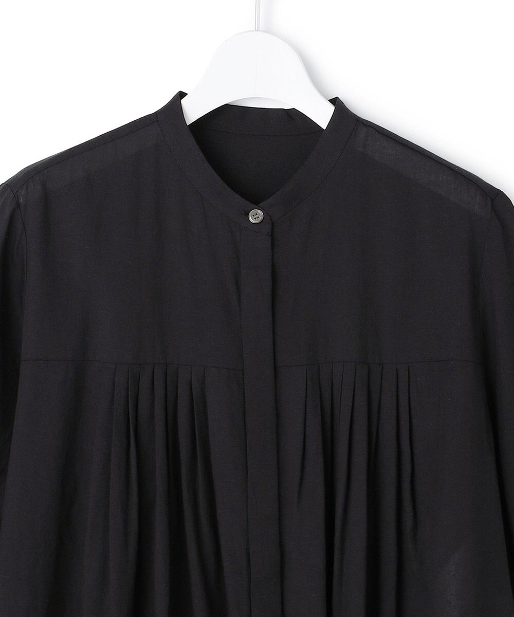 ICB L リネンスラブローン シャツワンピース 