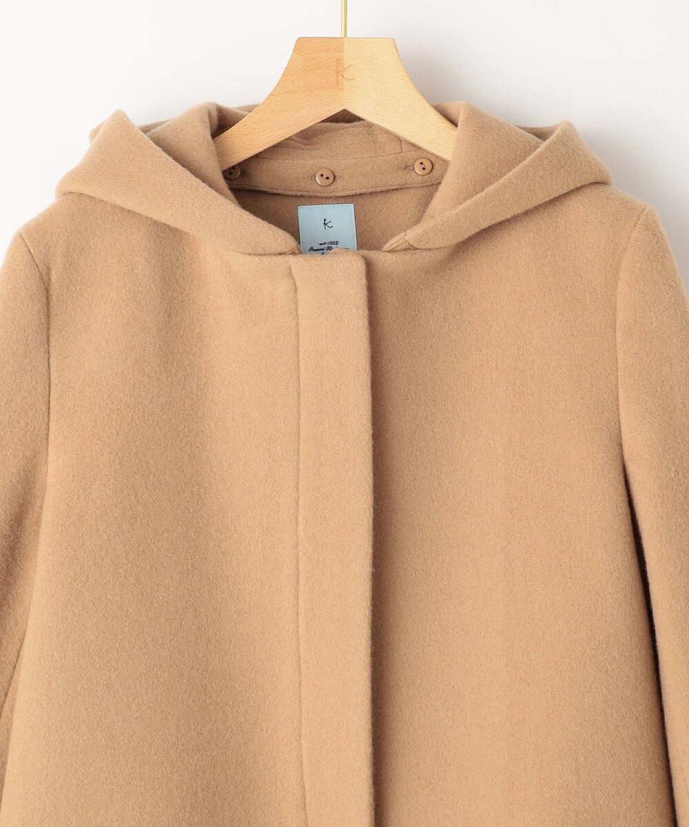 組曲 【2WAY・WEB限定】ショートビーバー フーディーロングコート 