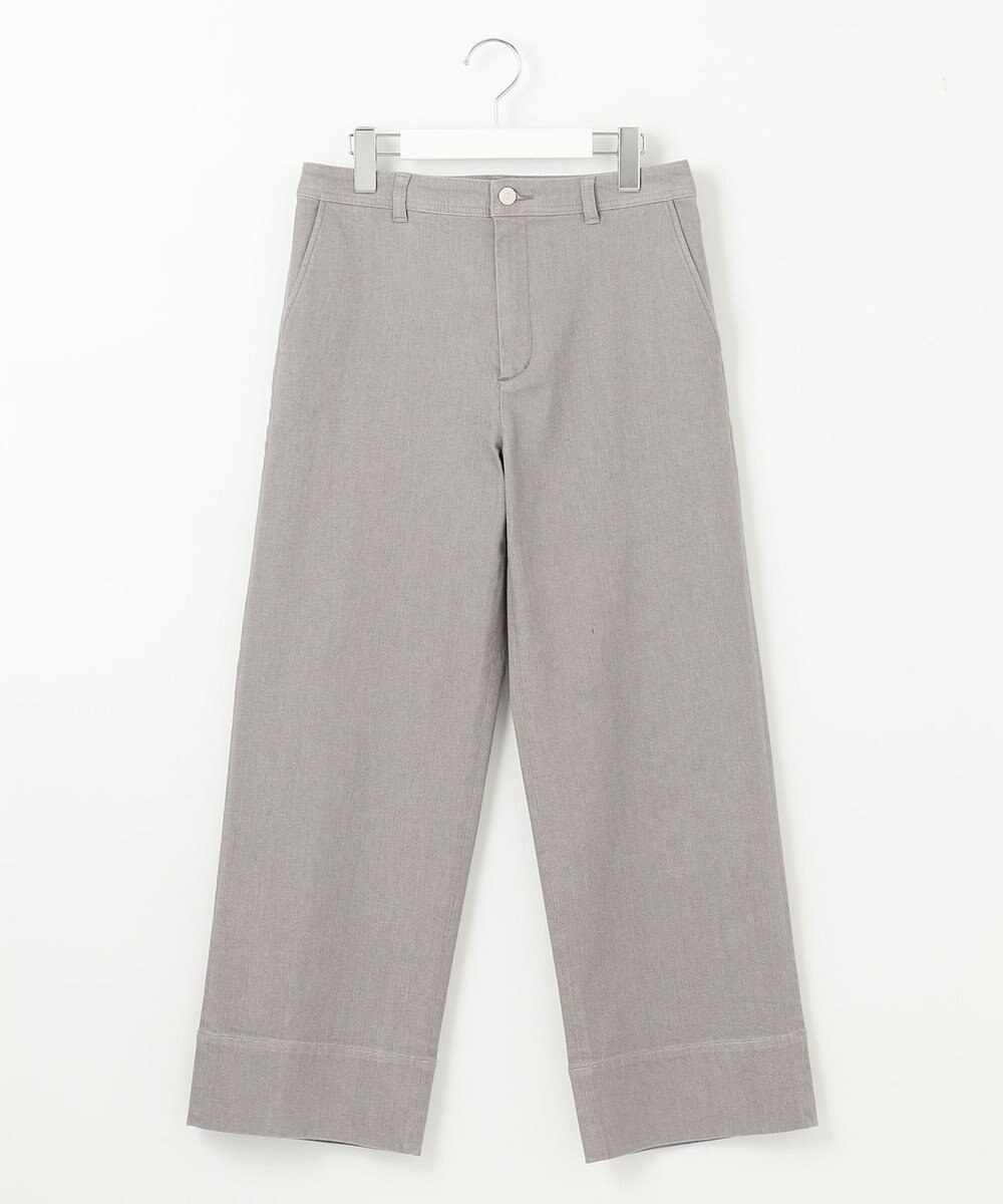 J.PRESS LADIES L 【洗える】 10oz Stretch Denim セミワイド パンツ 