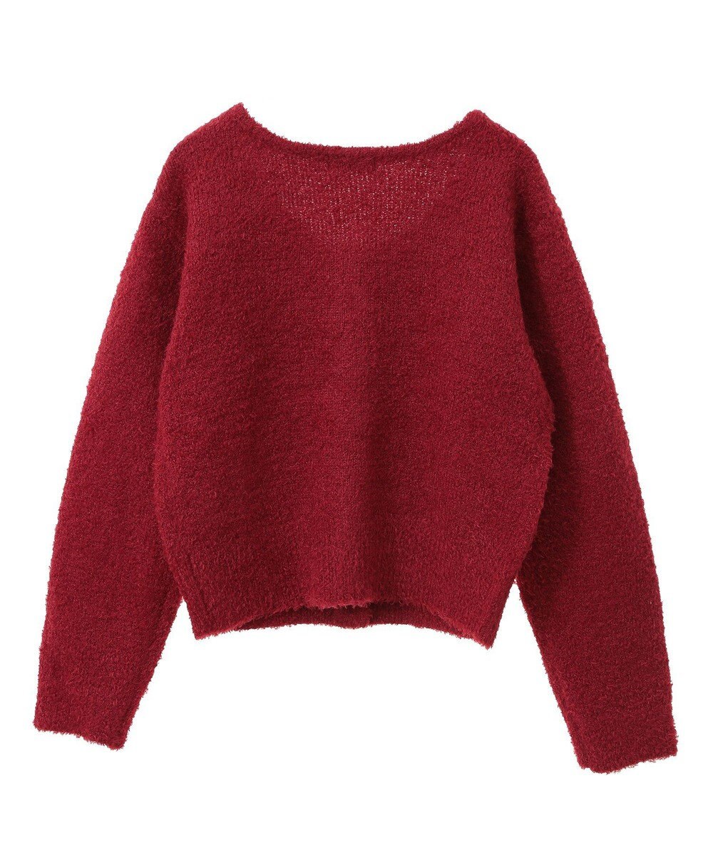 earth music&ecology リボンクルーネックカーディガン 