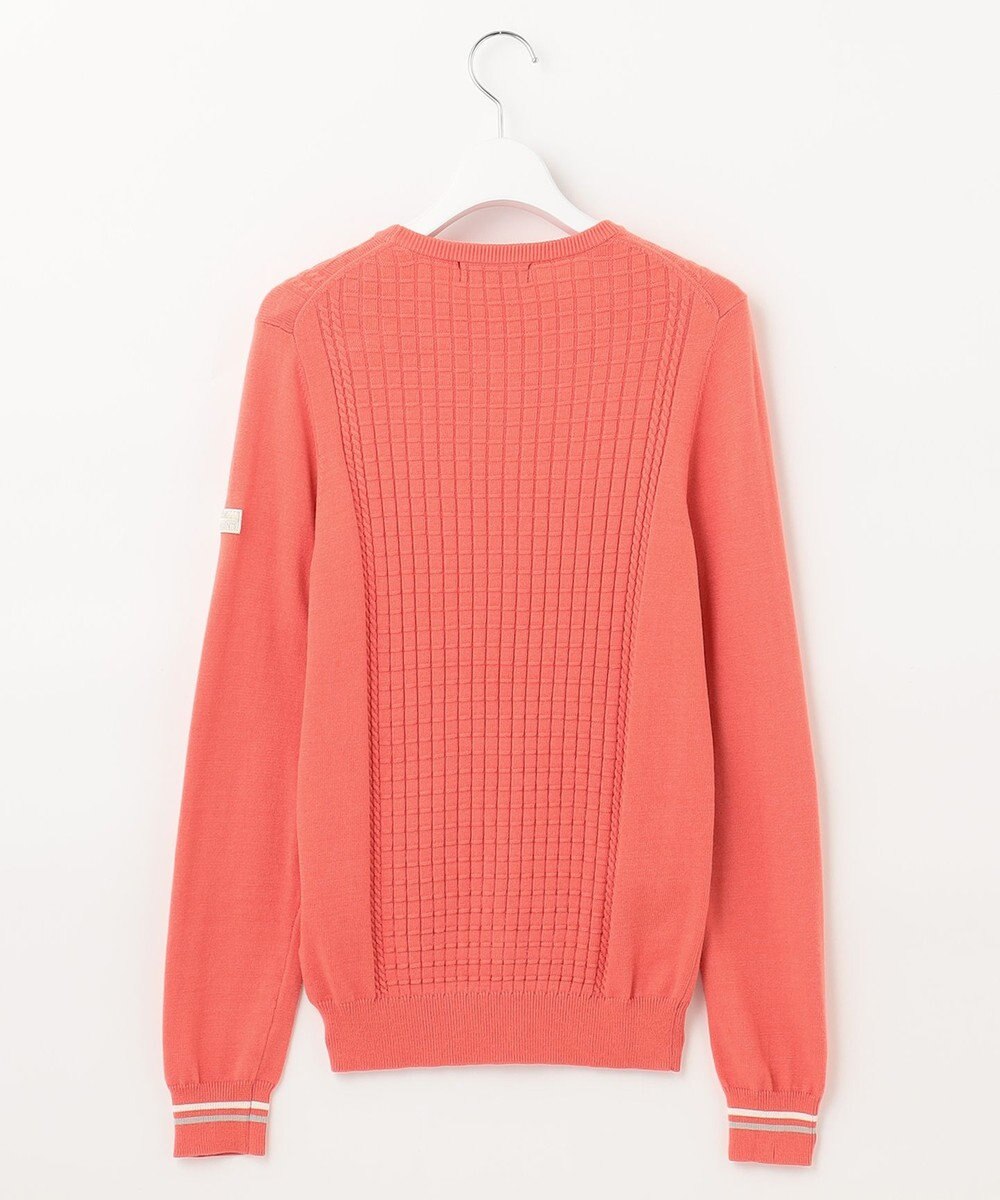 23区GOLF 【WOMEN】【洗える】格子柄  カラーニット 