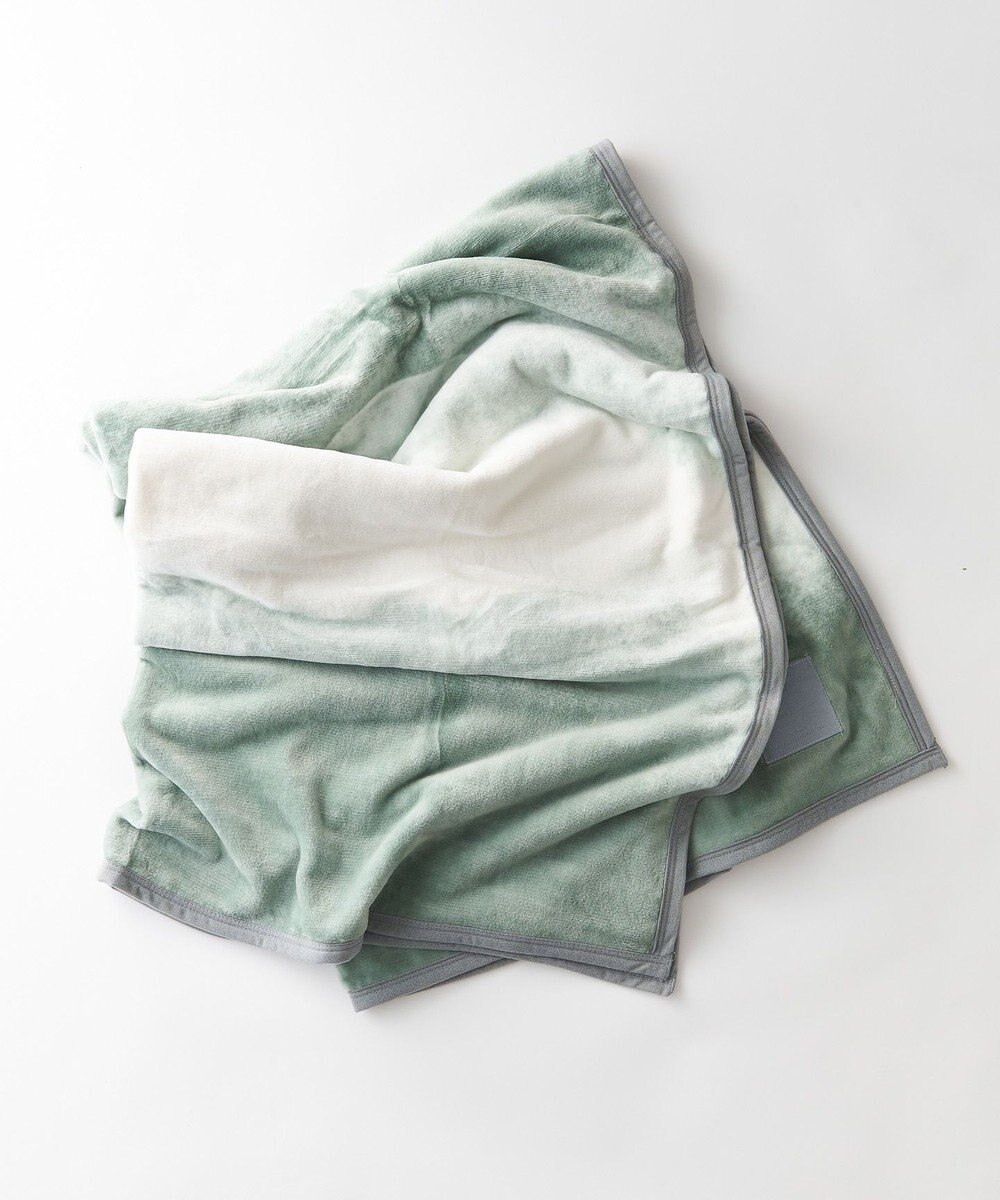 LOOM&SPOOL FOL綿毛布シングル／カーキ 