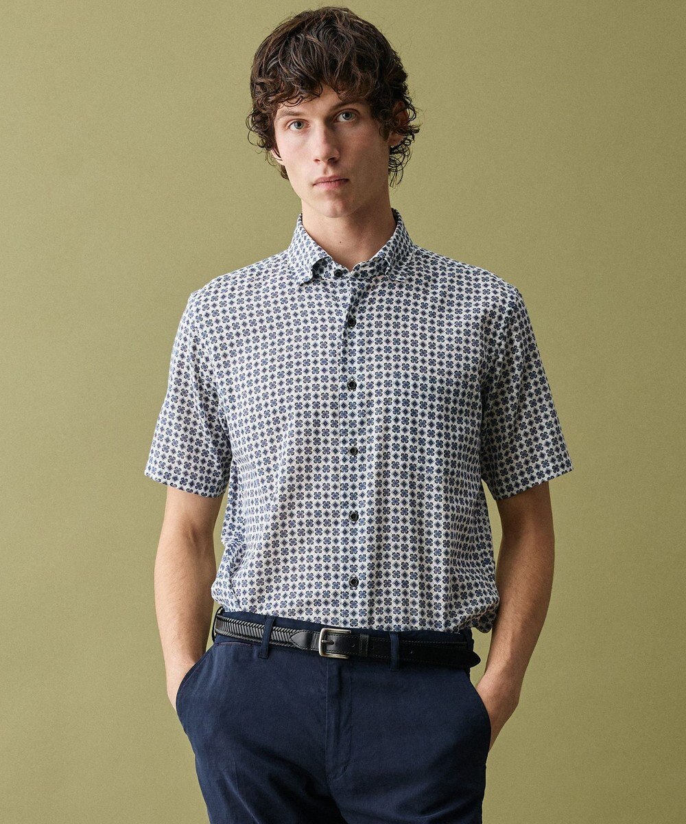 JOSEPH ABBOUD 【イタリア素材/日本製】バックスパインカットレザー ベルト 