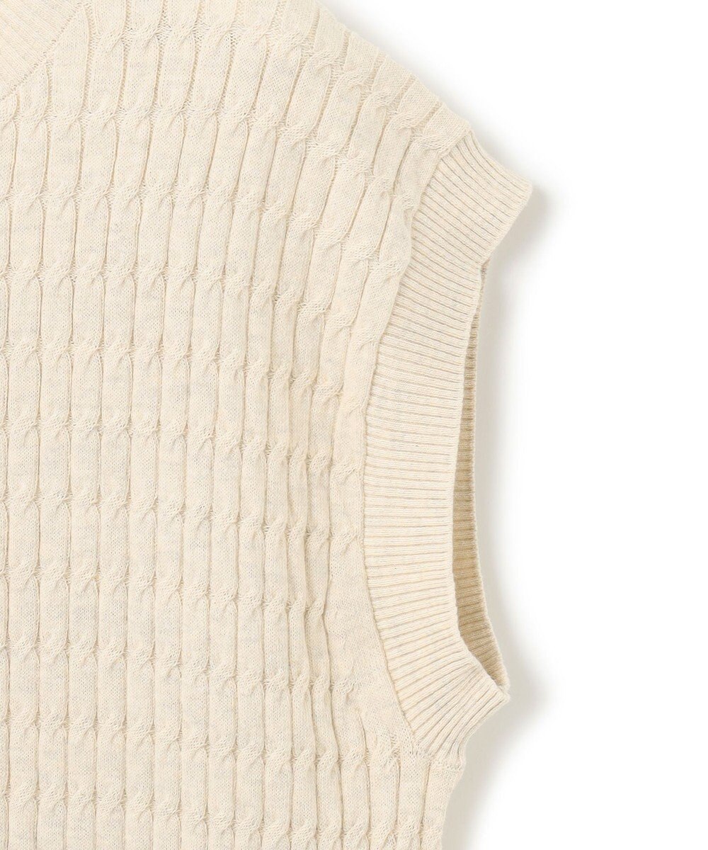 J.PRESS YORK STREET 【WOMEN】コットンケーブル ベスト 