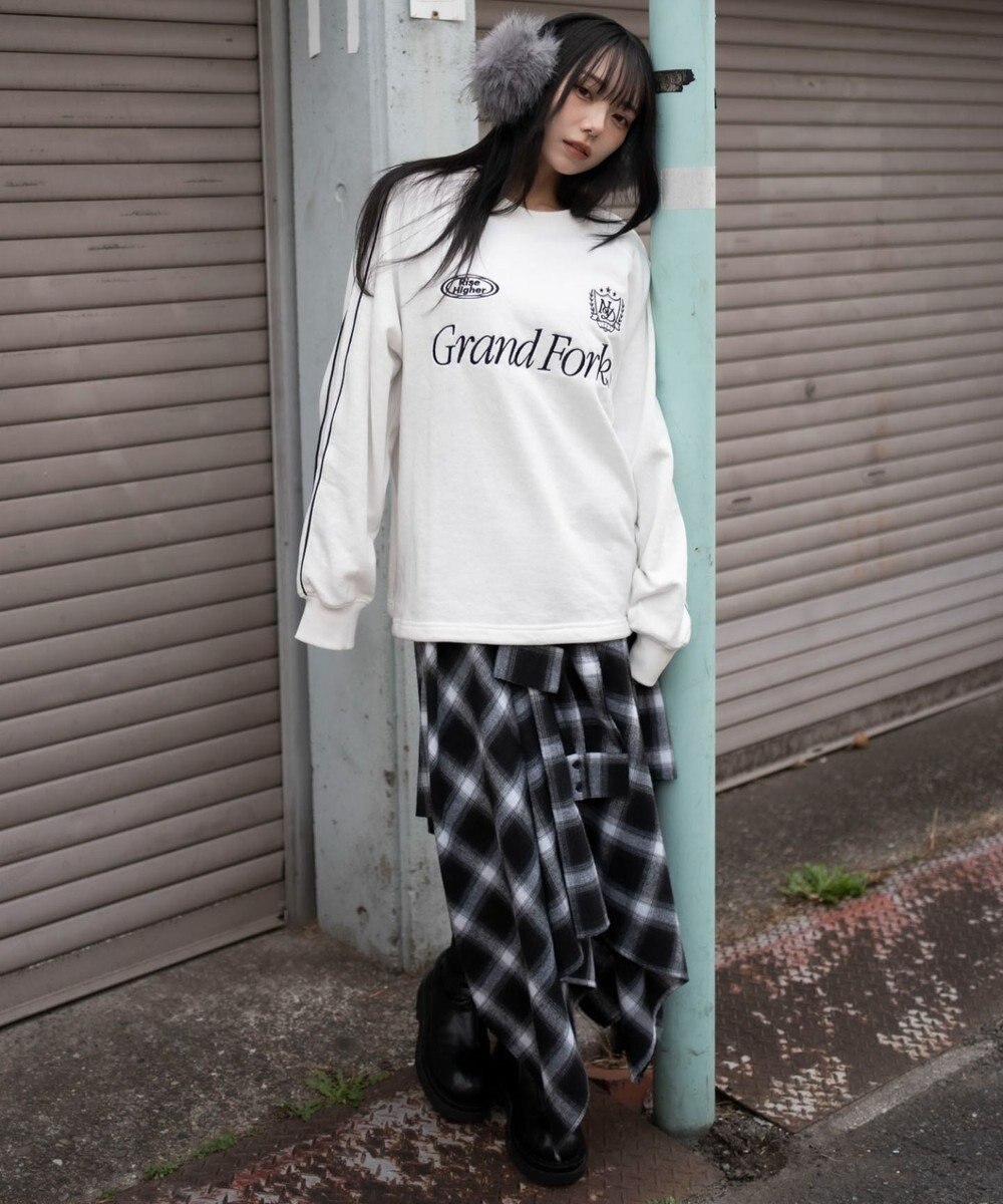 WEGO 【ユニセックス着用ITEM】ショートドロストラインプルオーバー 