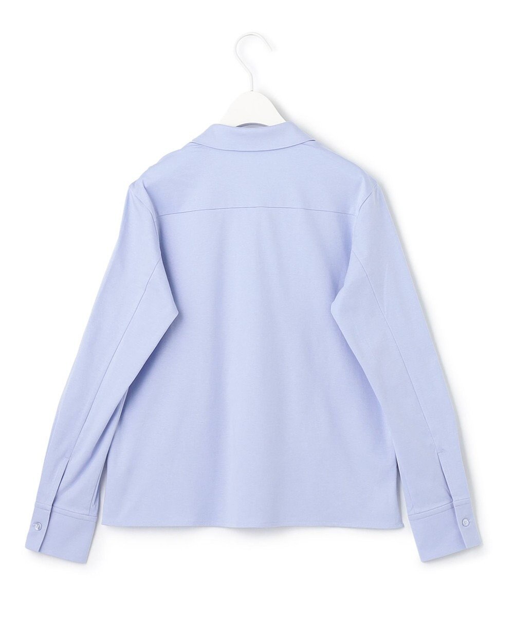 ICB L 【洗える】 コンパクトスムース シャツカラーカットソー 