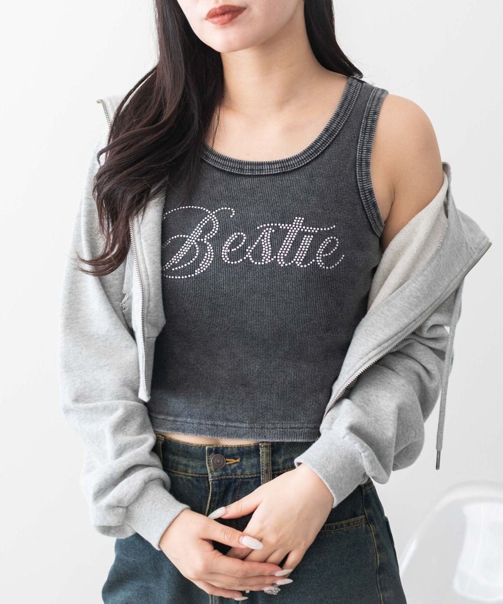 WEGO ヴィンテージウォッシュグラフィックタンク 