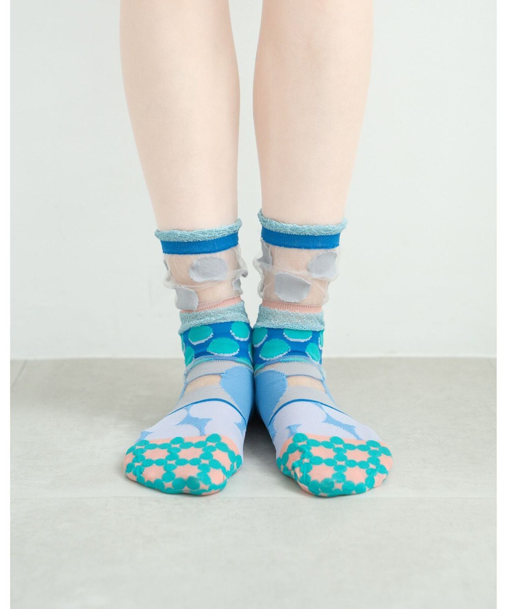 COQ DOTS CARNIVAL シアードットソックス 