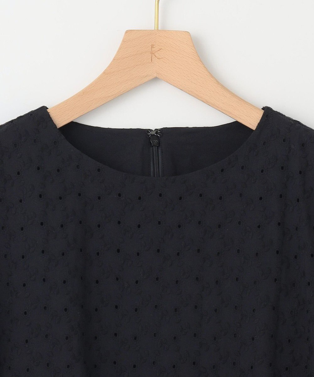 組曲 L エンブロイダリーレースフレアスリーブ ワンピース 