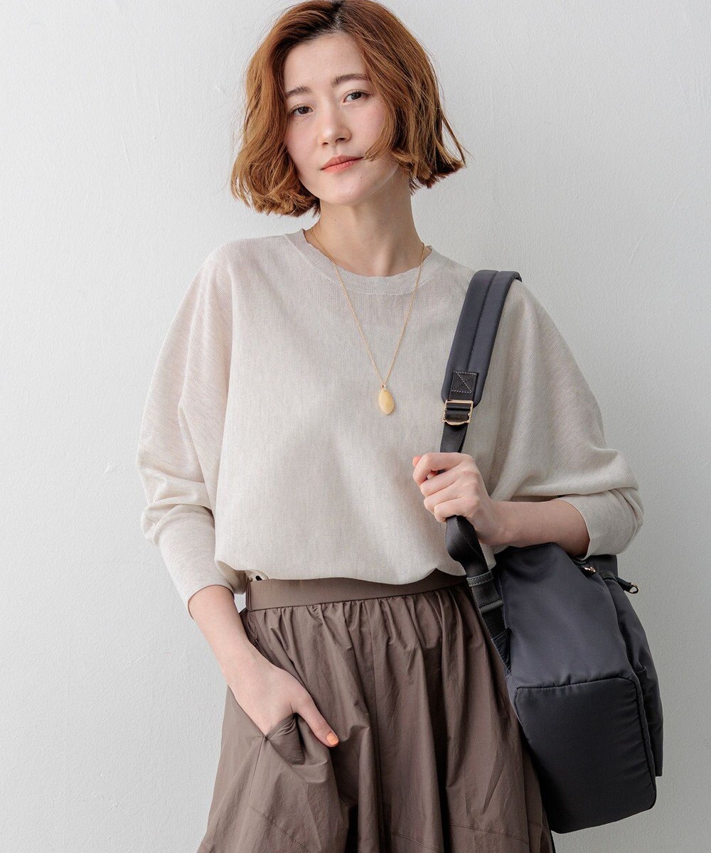 23区 【先行予約】シャイニーシアー ドルマン ニット 