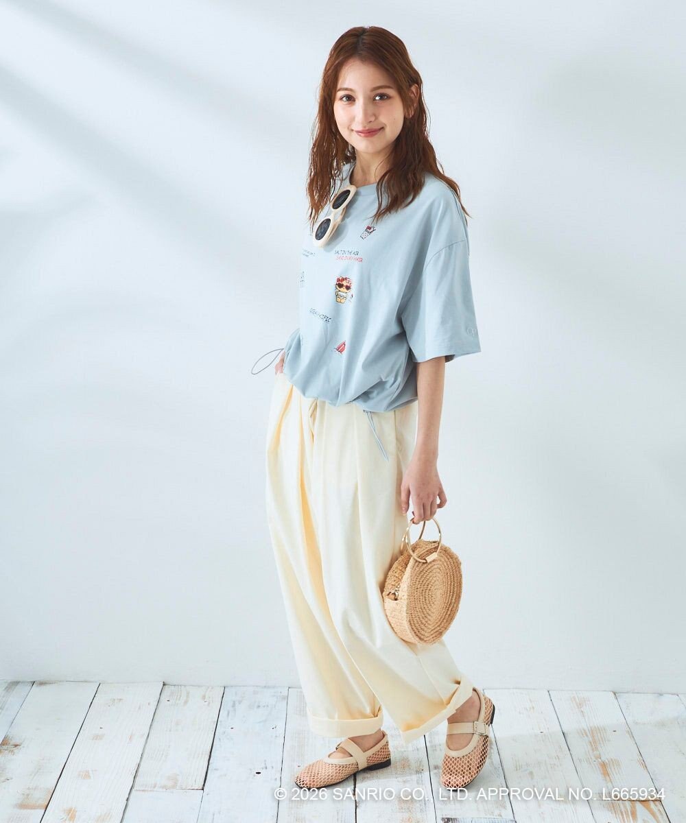 OP／FILA 【Ocean Pacific×ハローキティ】ラッシュTシャツ 