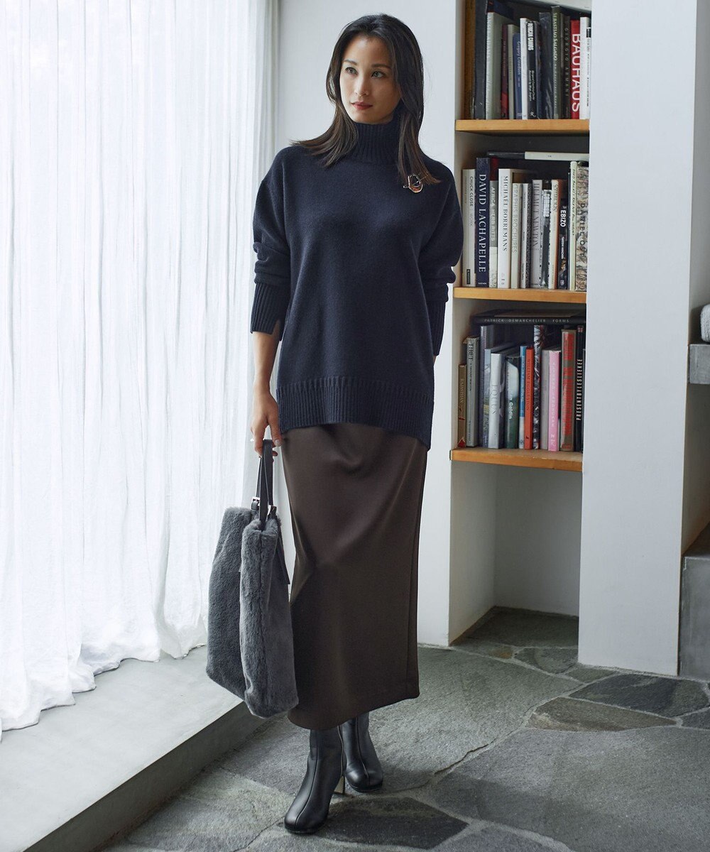 ICB 【新色追加・WEB限定カラーあり】 ソフトカシミヤミックス ハイネックニット 