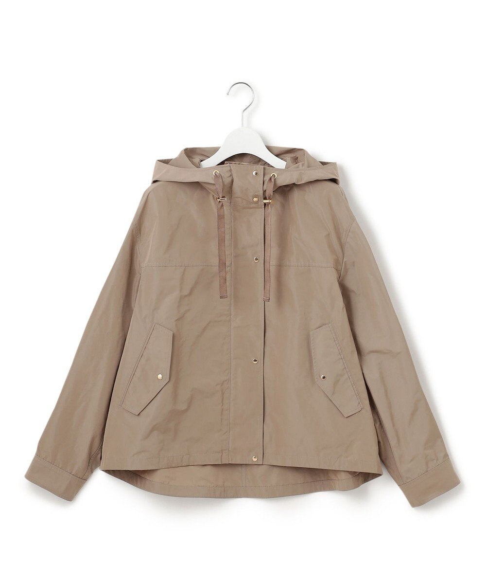 23区 【撥水加工/洗える】ブライトタフタ マウンテンパーカー 
