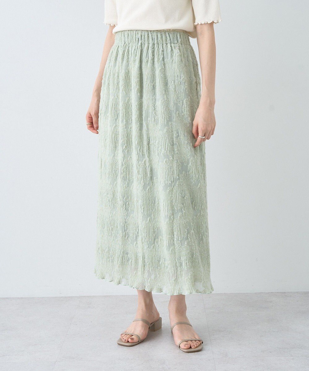 earth music&ecology マジョリカプリーツナロースカート 